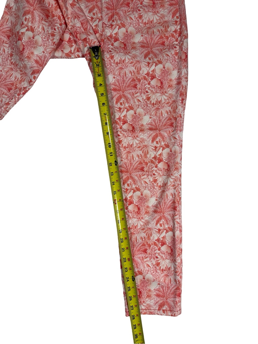 Tommy Bahama Boracay Beach High Rise Ankle Jeans Tropical Floral Summer Sz 4x28 - Picture 5 of 12